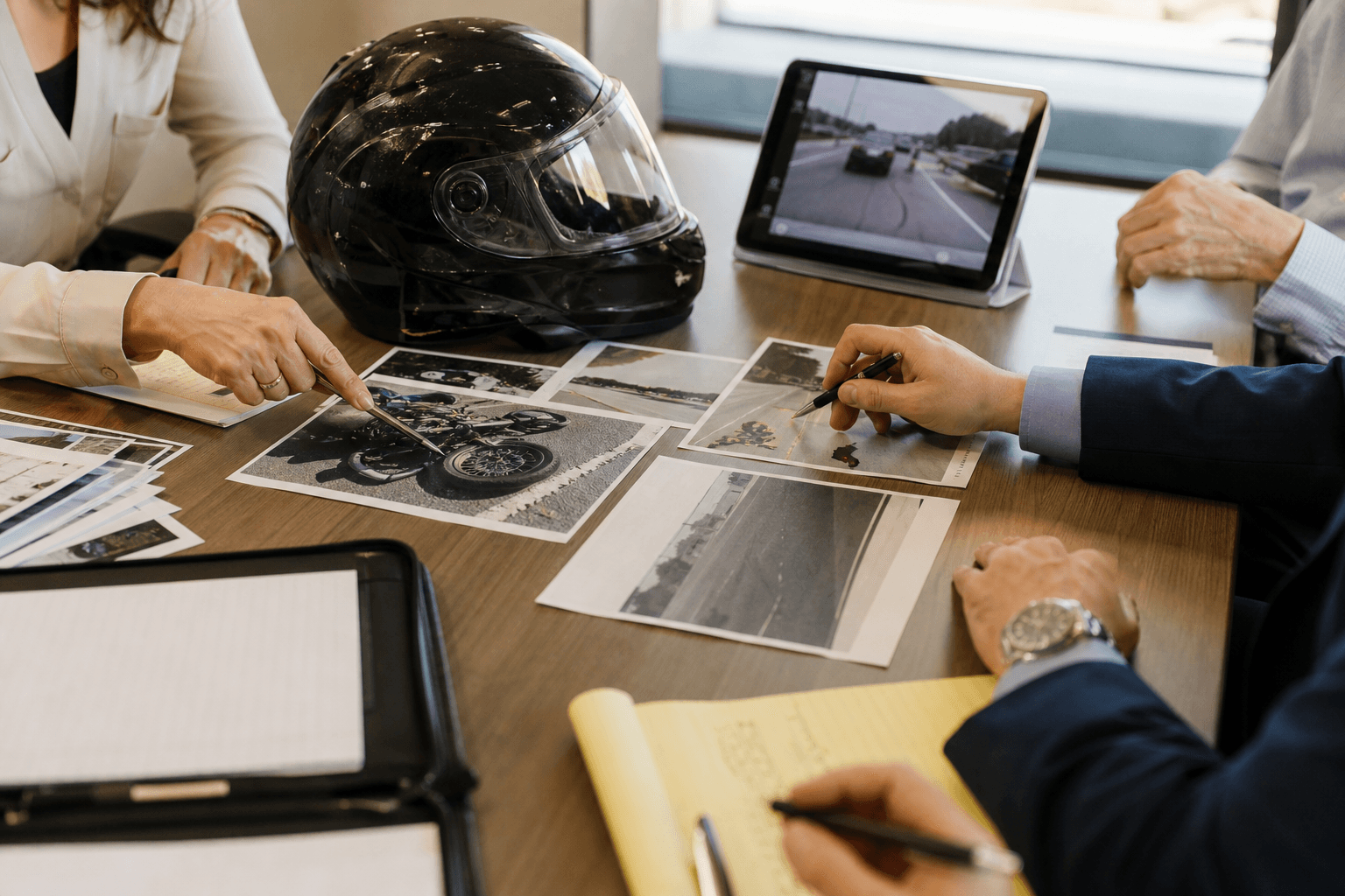 Bias mitigation strategy for a motorcycle accident claim